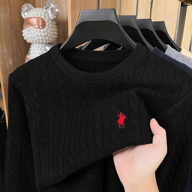 McGregor Clan Embroidered Round-Neck Knit Sweater