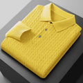 McGregor Clan Cable-Knit V-Neck Polo Sweater