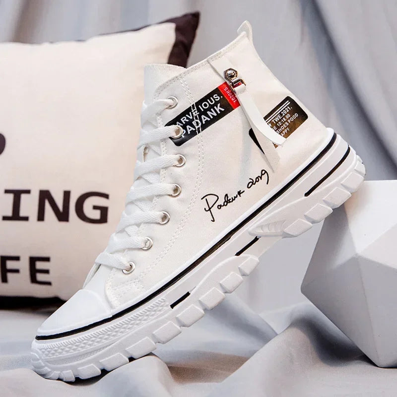 McGregor Clan High-Top Chunky Canvas Sneakers