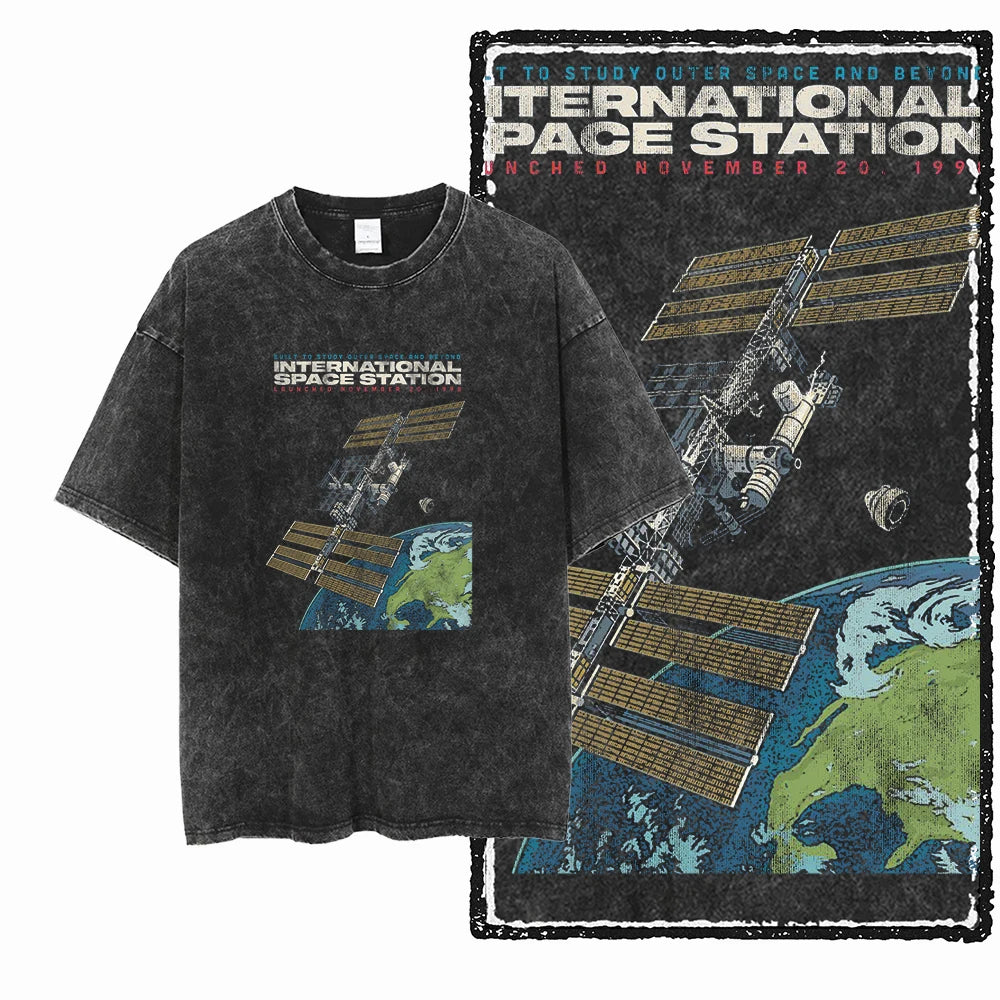 McGregor Clan Astronaut Acid-Wash Graphic Tee