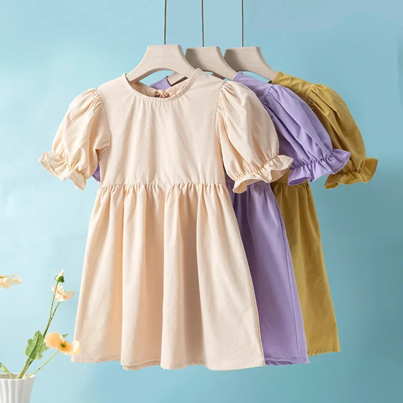 Girls party dress, fabric detail