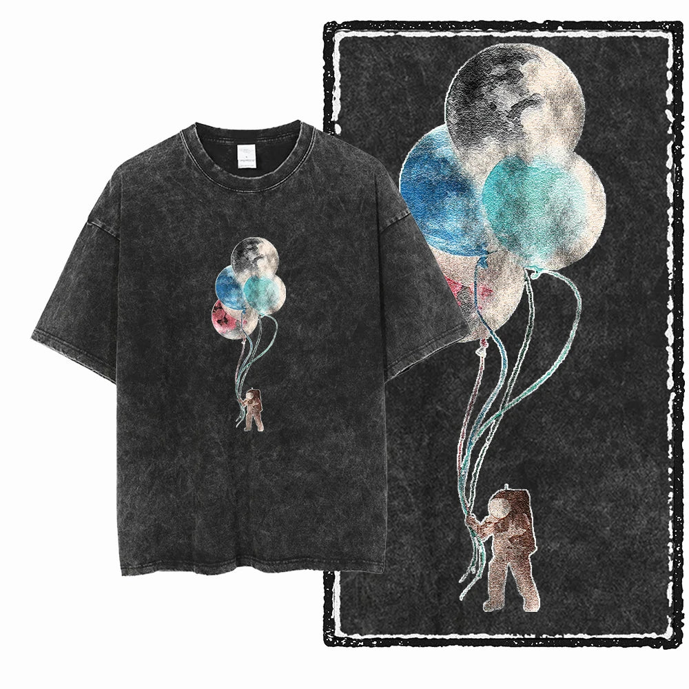 McGregor Clan Astronaut Acid-Wash Graphic Tee