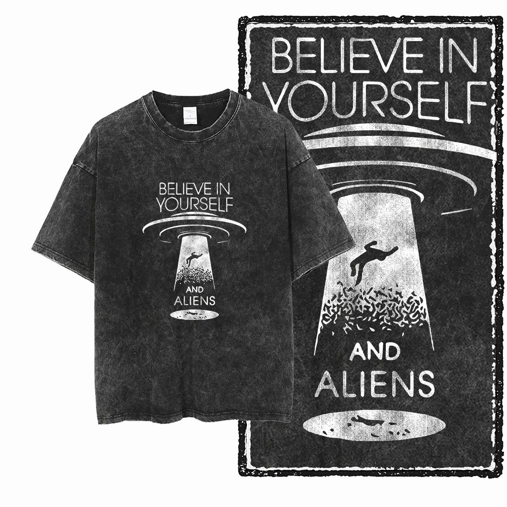 McGregor Clan Astronaut Acid-Wash Graphic Tee