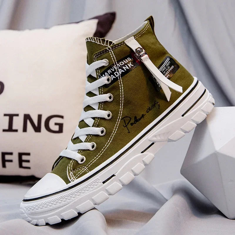 McGregor Clan High-Top Chunky Canvas Sneakers