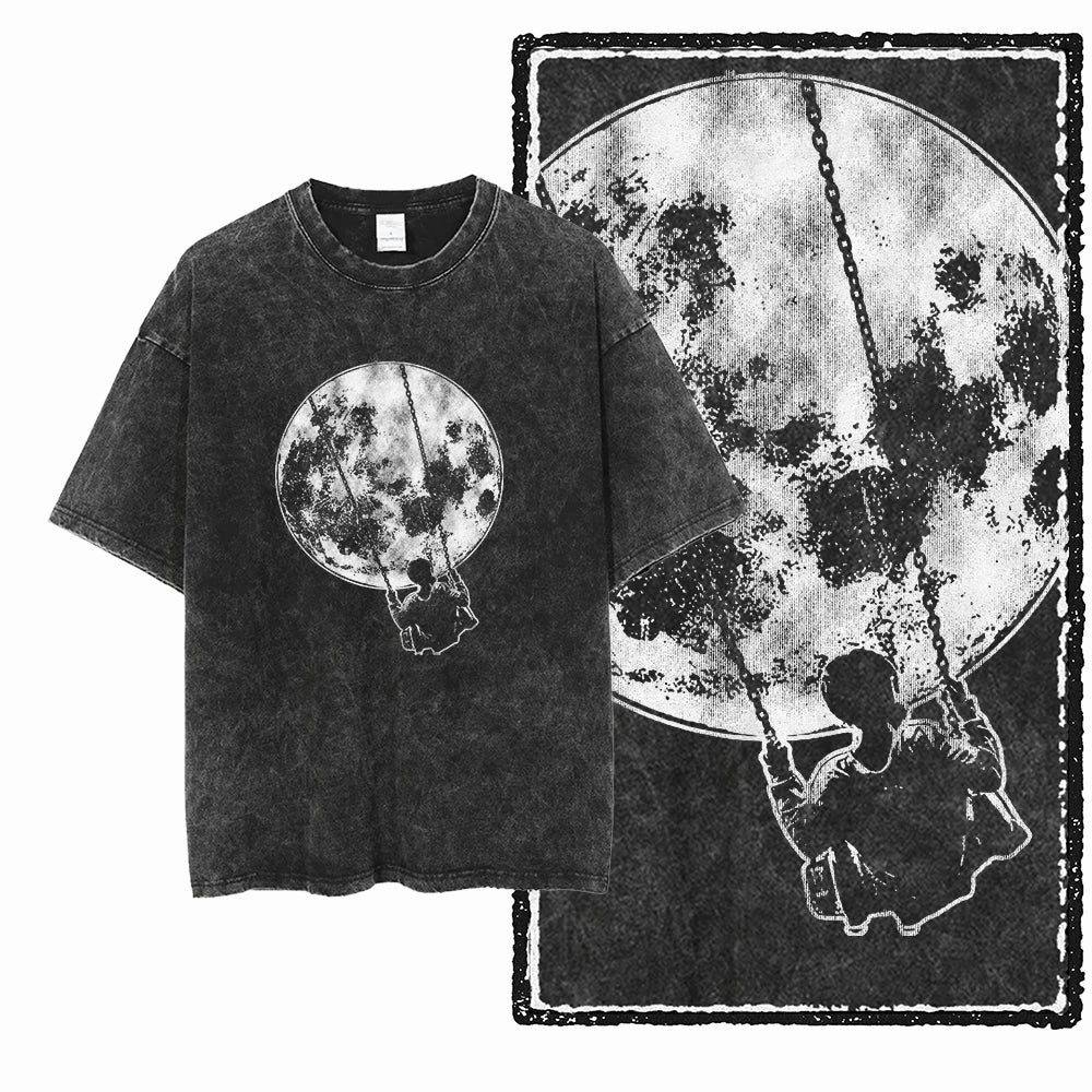McGregor Clan Astronaut Acid-Wash Graphic Tee