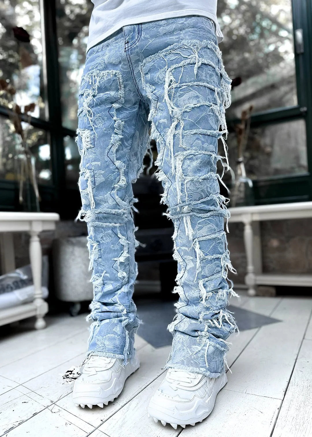 McGregor Clan Stacked Distressed Jeans