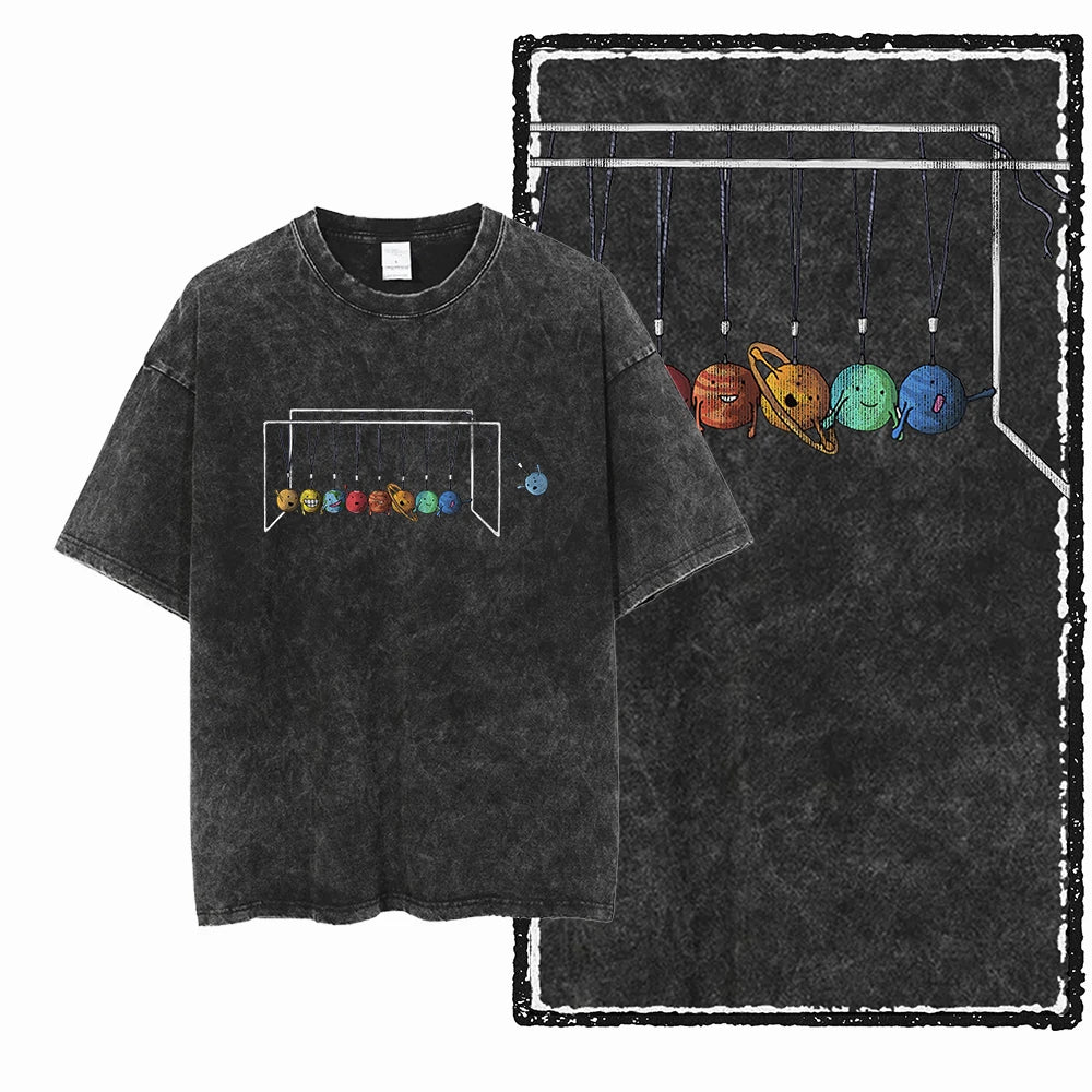 McGregor Clan Astronaut Acid-Wash Graphic Tee