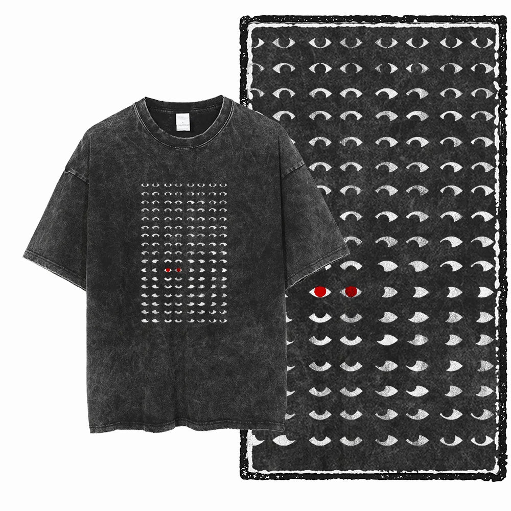 McGregor Clan COOLMIND Cat Acid-Wash Graphic Tee