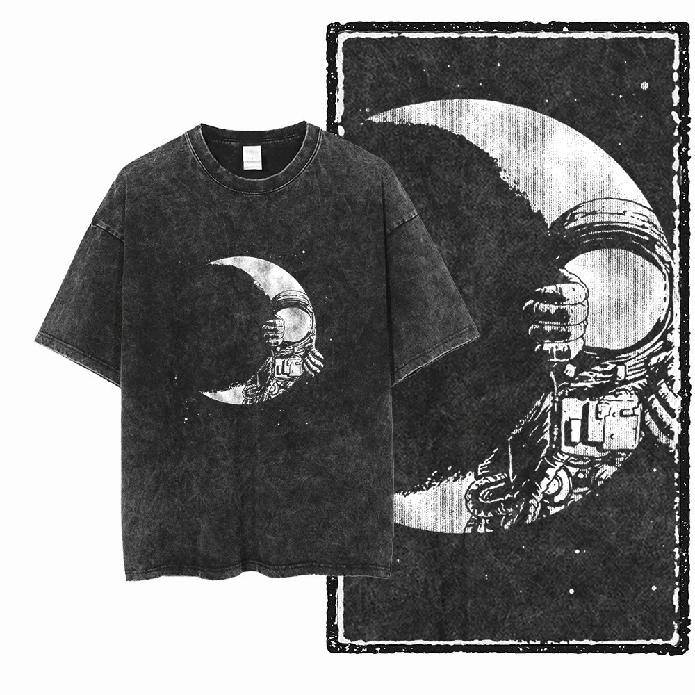 McGregor Clan Astronaut Acid-Wash Graphic Tee