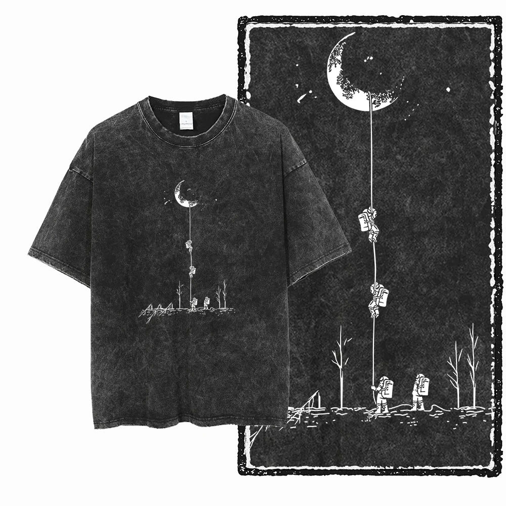 McGregor Clan Astronaut Acid-Wash Graphic Tee