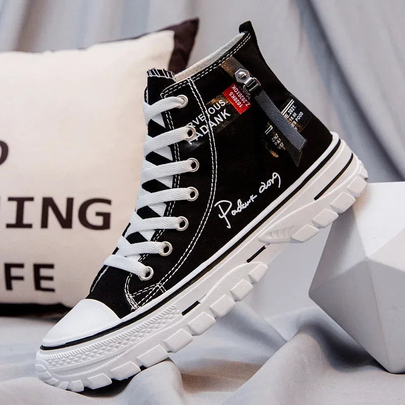 McGregor Clan High-Top Chunky Canvas Sneakers