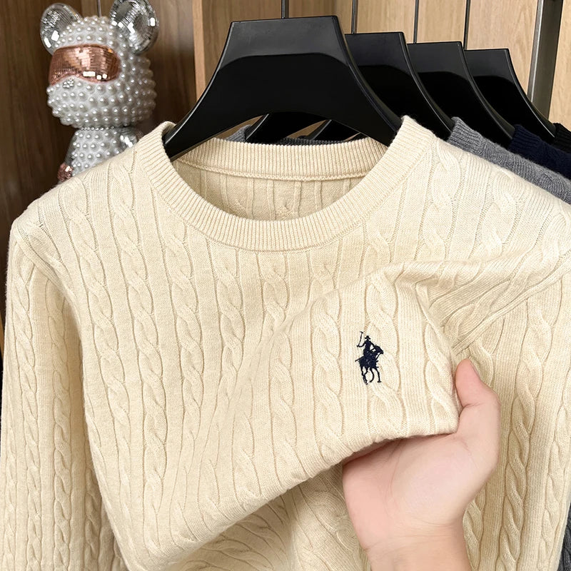 McGregor Clan Embroidered Round-Neck Knit Sweater