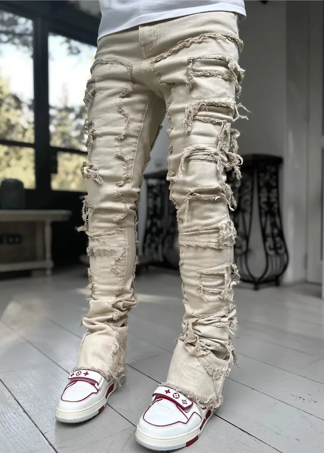 McGregor Clan Stacked Distressed Jeans