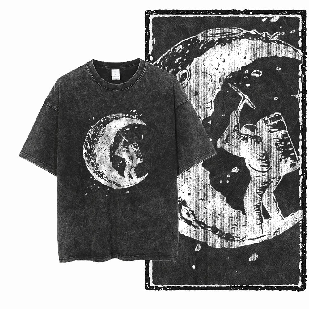 McGregor Clan Astronaut Acid-Wash Graphic Tee