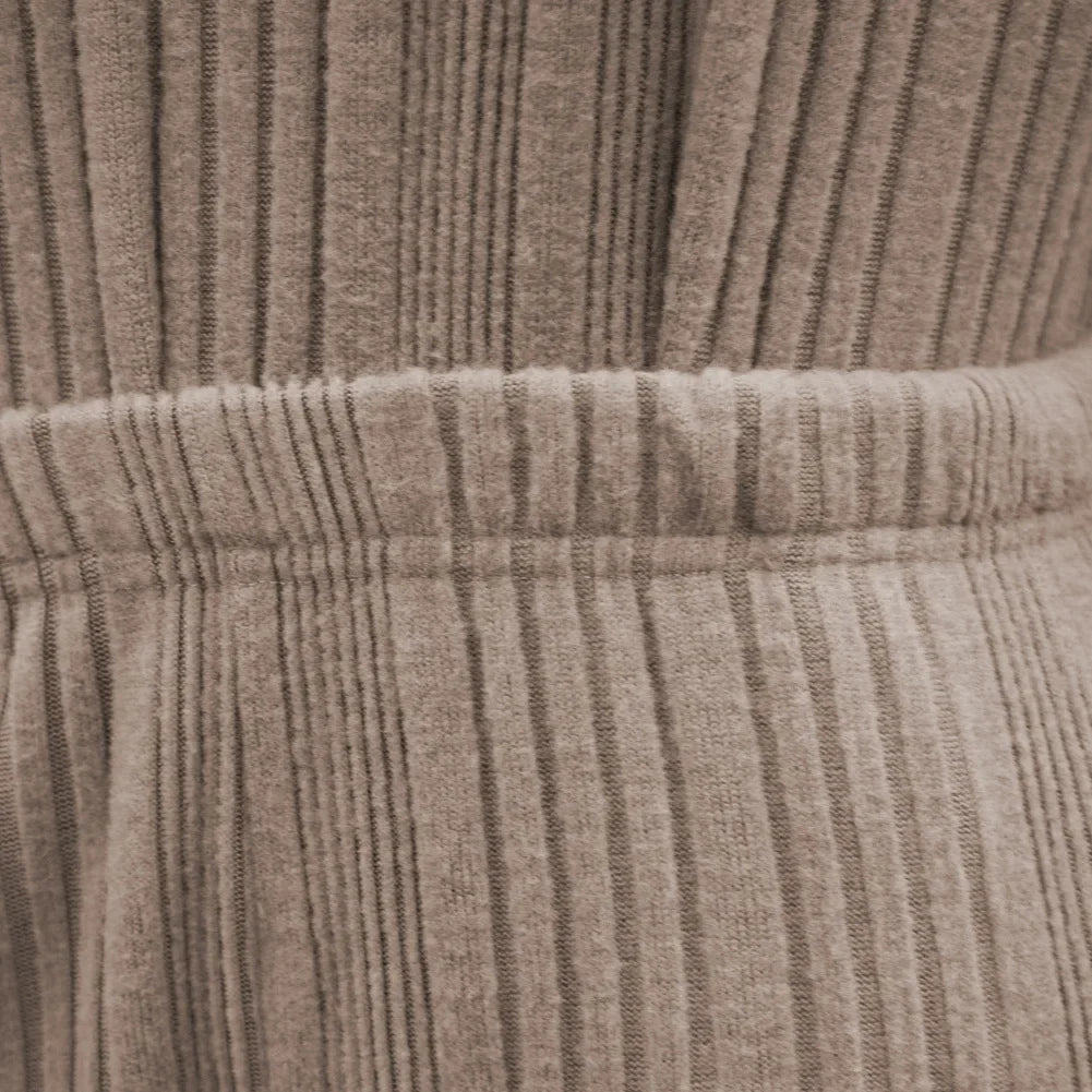 Ribbed loungewear two-piece set, back view