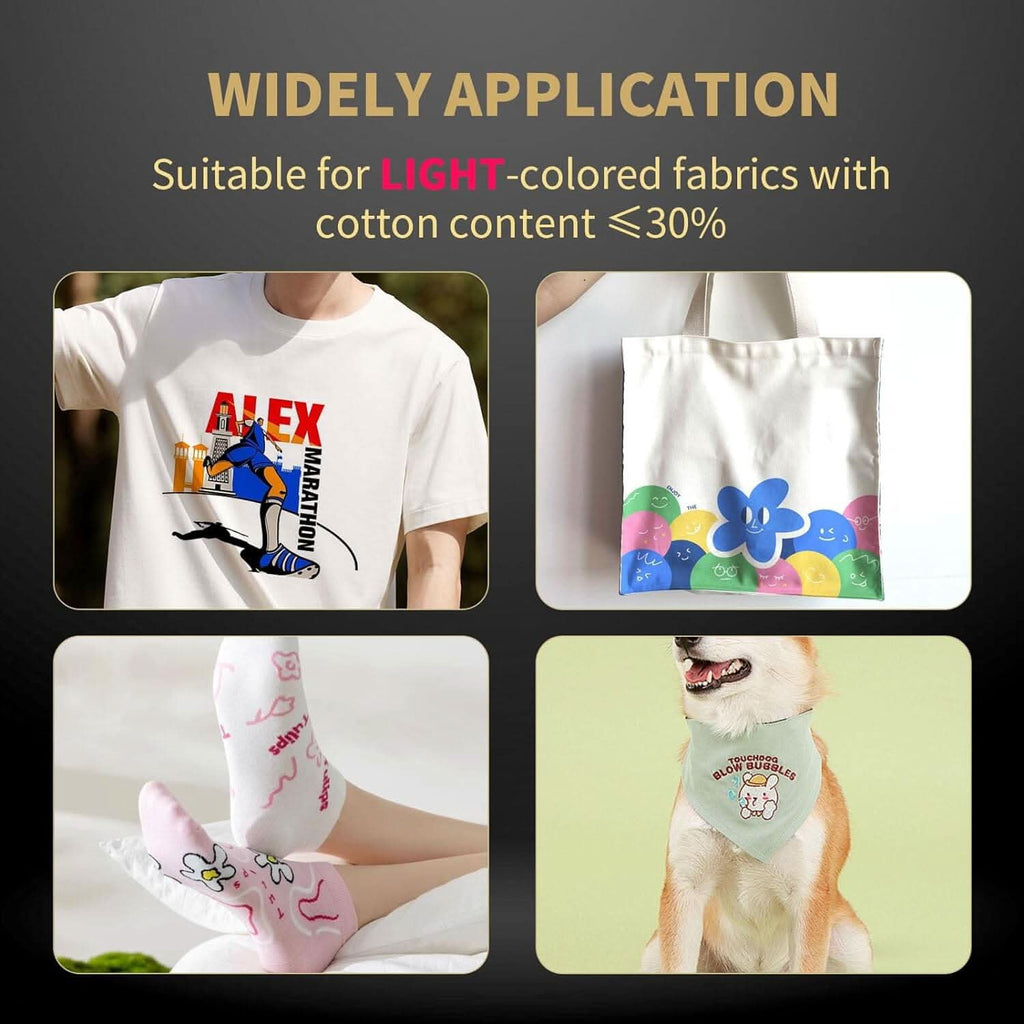 A-SUB Sublimation Paper A4 125g — applications on light fabrics