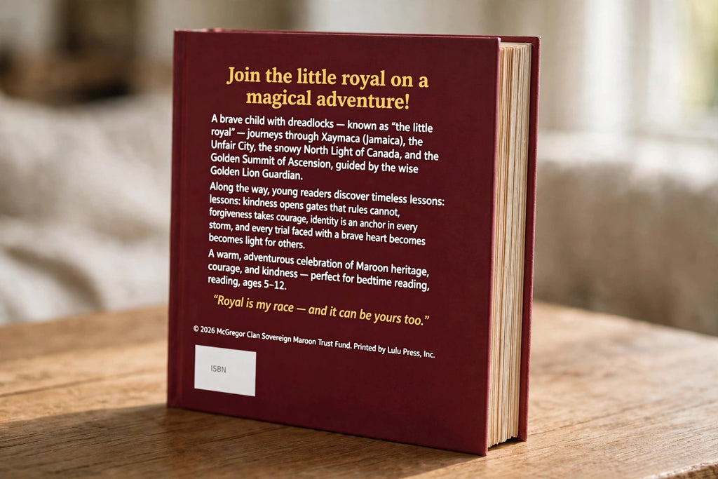 Back cover of Maroon Magic: The Brave Journey