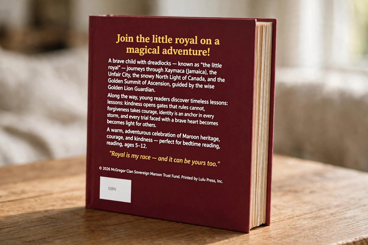 Back cover of Maroon Magic: The Brave Journey