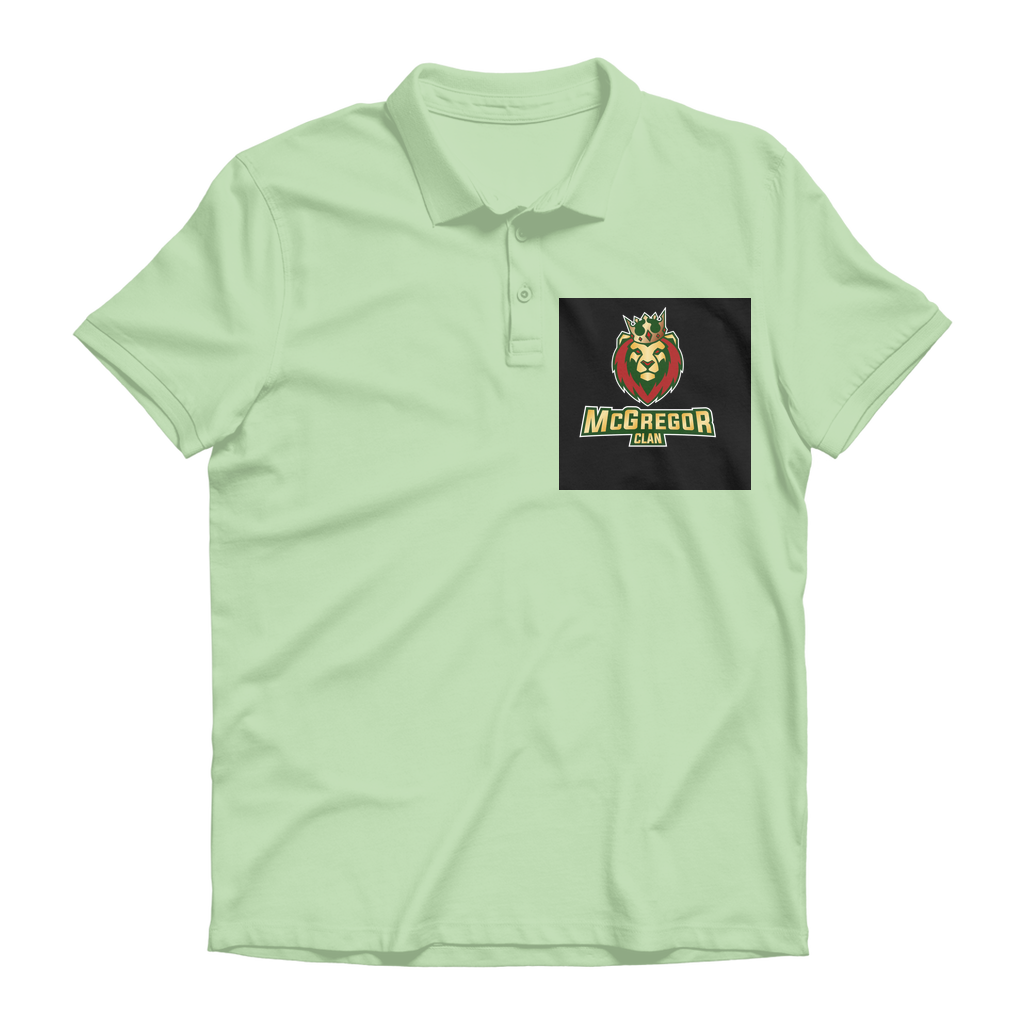 Black back ground McGregor Clan - Premium Adult Polo Shirt