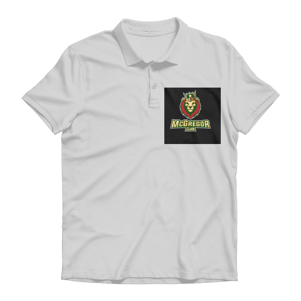 Black back ground McGregor Clan - Premium Adult Polo Shirt