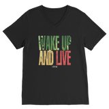 Wake Up And Live Premium V-Neck T-Shirt