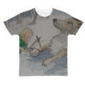 Wounded Wolf McGregor Clan - Adult Unisex T-Shirt