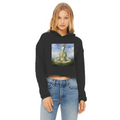 McGregor Clan- Meditation McGregor Clan -Ladies Cropped Raw Edge Hoodie