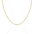 14K Yellow Gold Curb Chain 1.5mm, 18 inch