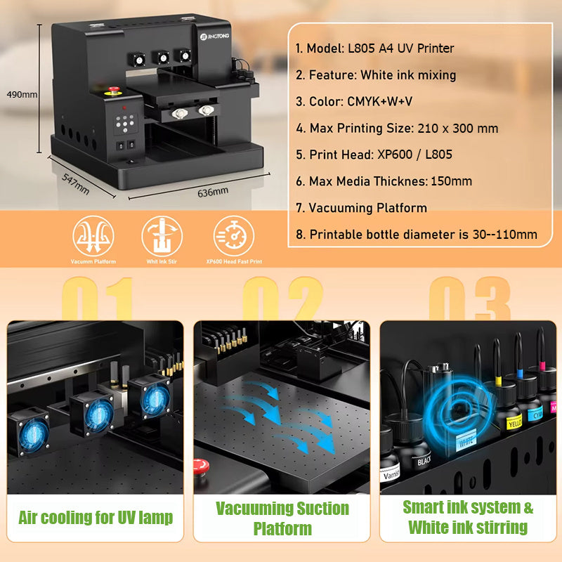 Epson L805 UV Flatbed Printer A4 — view 3
