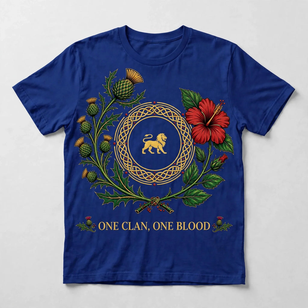 McGregor Clan Scot-Jam Fusion Tee - blue mockup