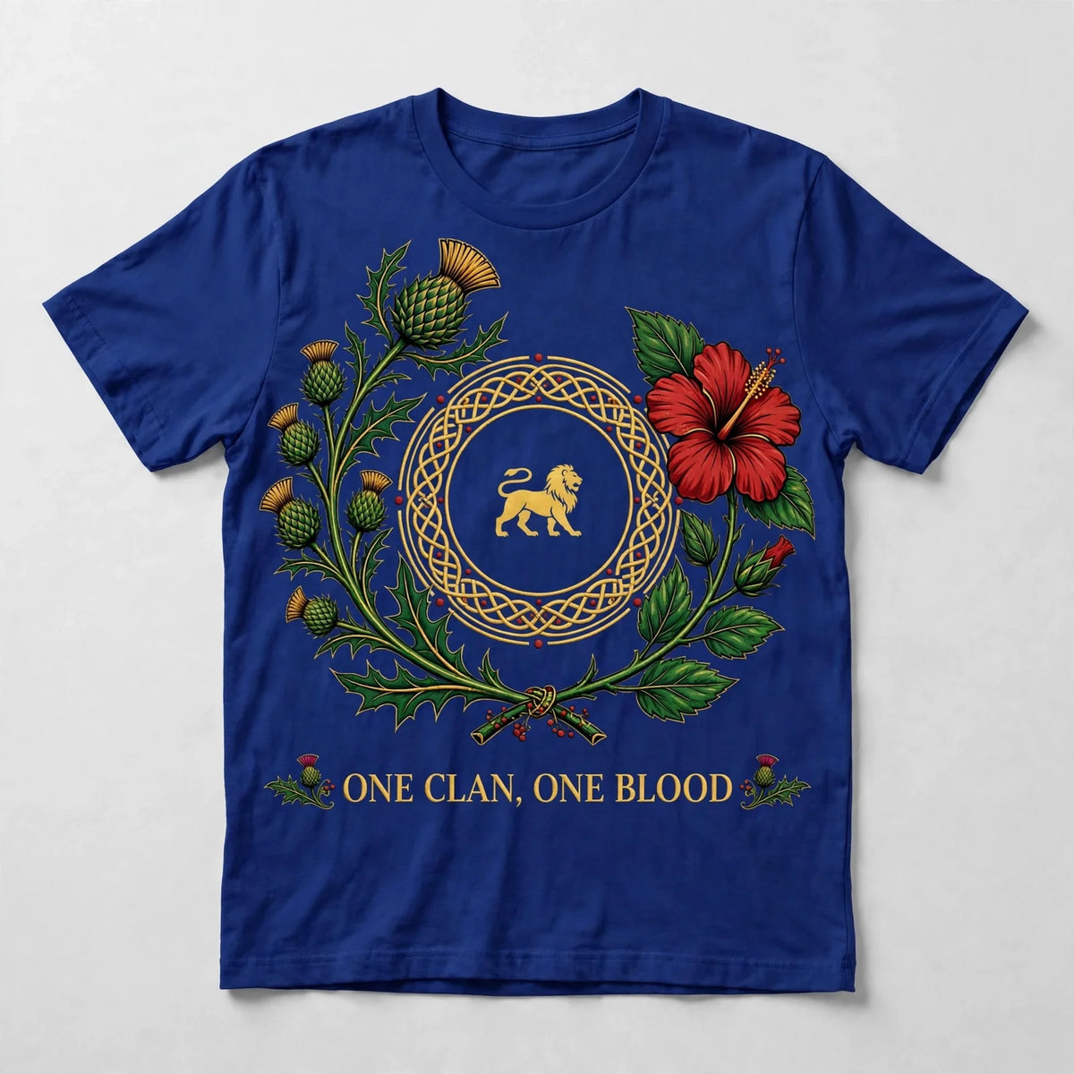 McGregor Clan Scot-Jam Fusion Tee - blue mockup