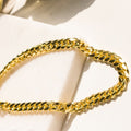 Men's Miami Cuban Curb Chain 7.7mm - Sterling Silver Gold Vermeil