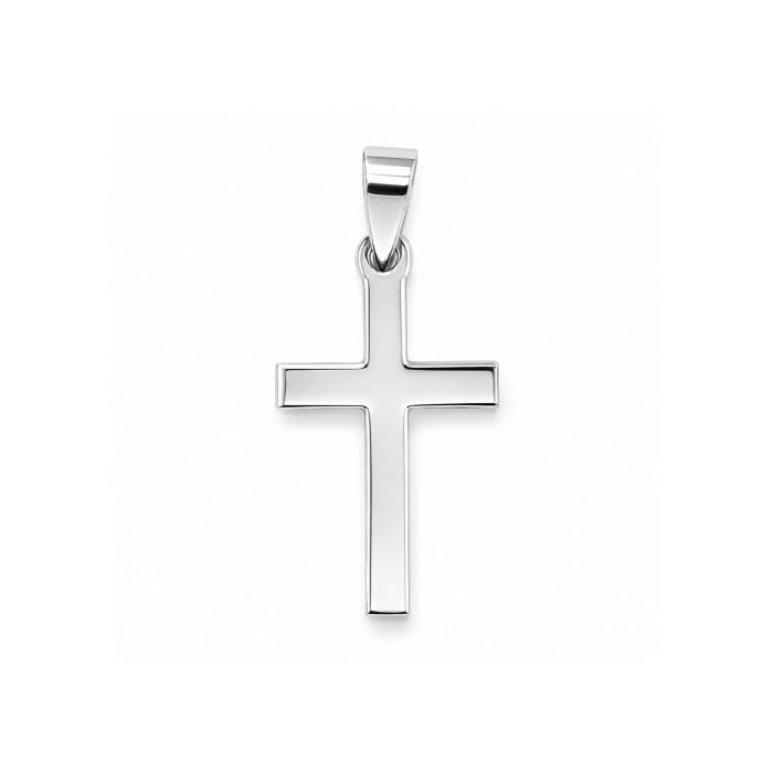 Sterling Silver 25mm Cross Necklace