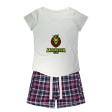 McGregor Clan Lion Girls Sleepy Tee and Flannel Short