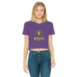 McGregor Clan Lion Classic Women's Cropped Raw Edge T-Shirt