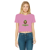 McGregor Clan Lion Classic Women's Cropped Raw Edge T-Shirt