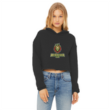 Png Lionhead Ladies Cropped Raw Edge Hoodie