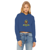 Png Lionhead Ladies Cropped Raw Edge Hoodie