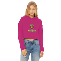 Png Lionhead Ladies Cropped Raw Edge Hoodie