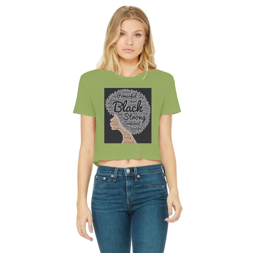McGregor Clan- Afro of Power McGregor Clan - Women's Cropped T-Shirt