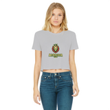 McGregor Clan Lion Classic Women's Cropped Raw Edge T-Shirt