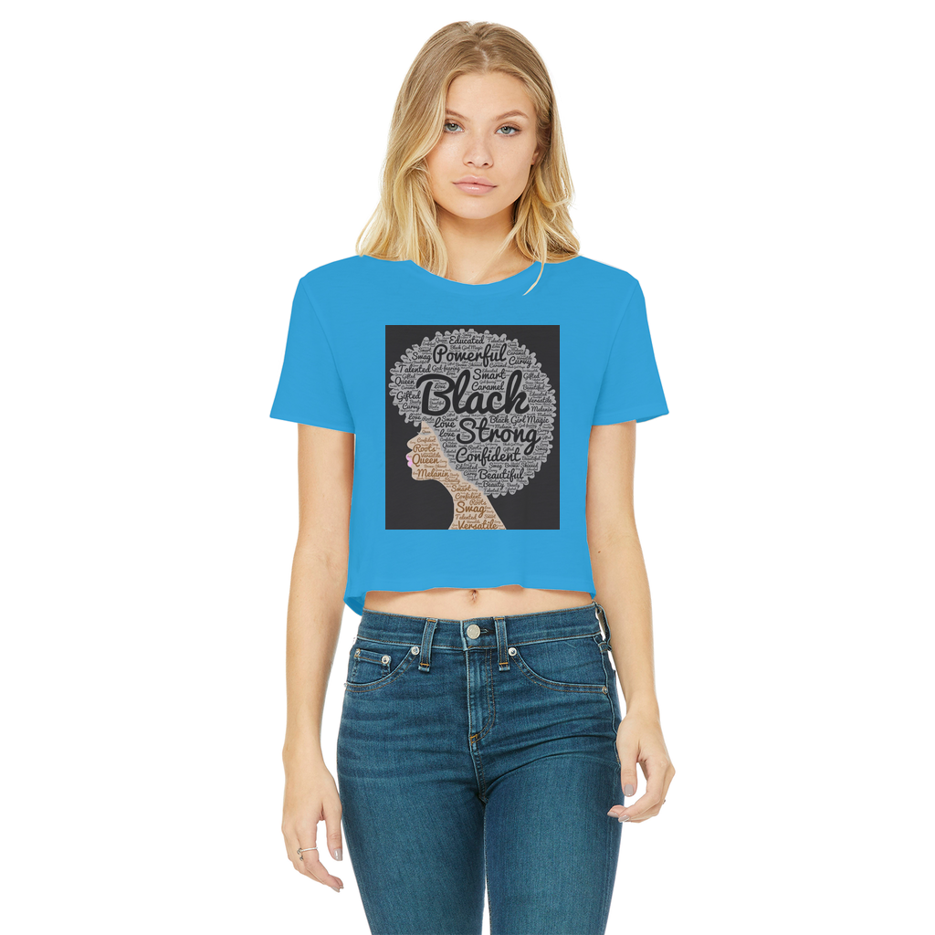 McGregor Clan- Afro of Power McGregor Clan - Women's Cropped T-Shirt