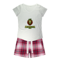 McGregor Clan Lion Girls Sleepy Tee and Flannel Short