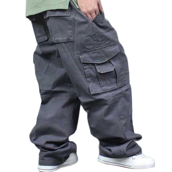 McGregor Clan-Wide Leg Hip Hop Pants Men Casual Cotton Harem Cargo Pants Loose baggy Streetwea