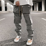 McGregor Clan-Streetwear Pants for Men and Women Side Breasted Drawstring Cargo Pants