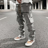 McGregor Clan-Streetwear Pants for Men and Women Side Breasted Drawstring Cargo Pants