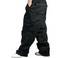 McGregor Clan-Wide Leg Hip Hop Pants Men Casual Cotton Harem Cargo Pants Loose baggy Streetwea