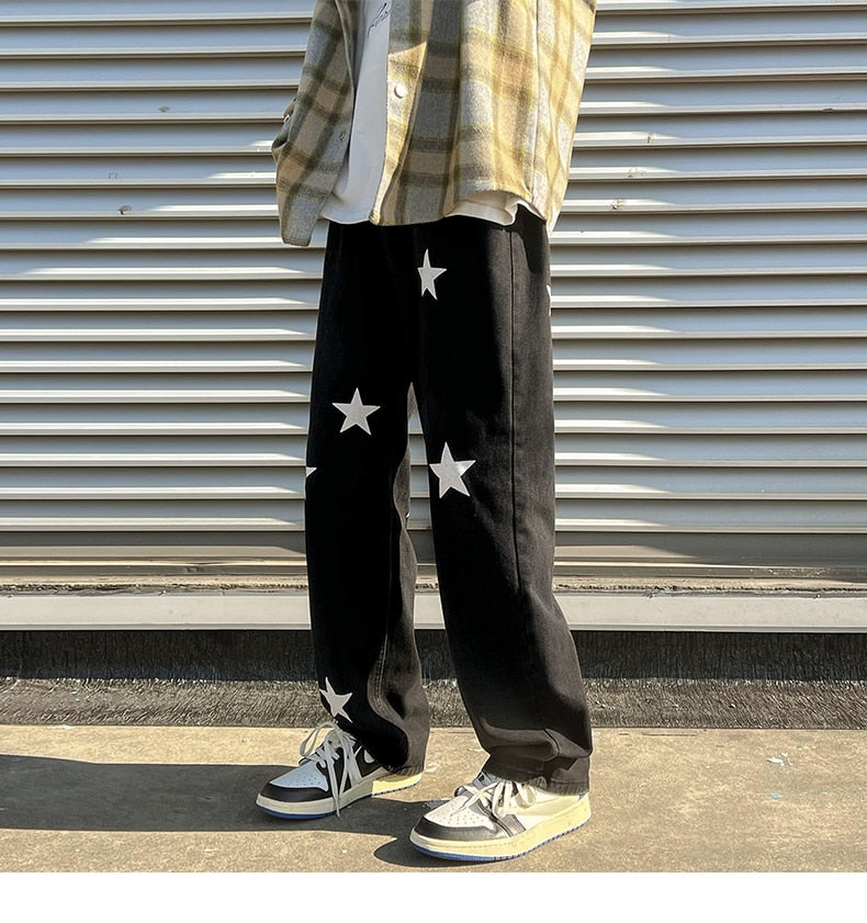 McGregor Clan- Men Jeans asthetic Man Jeans Pants Casual Baggy hip hop