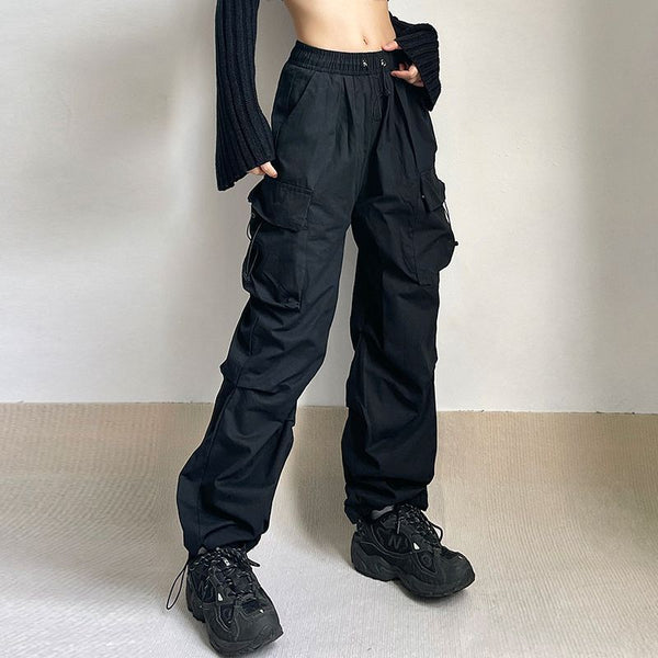 McGregor Clan- Oversized Cargo Parachute Pants Women Streetwear