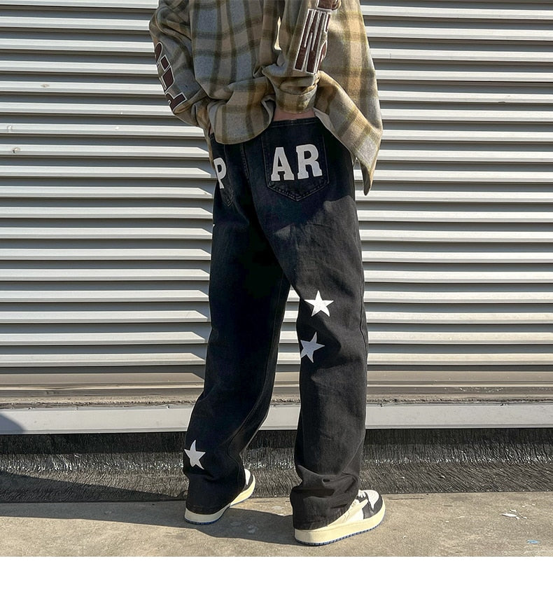 McGregor Clan- Men Jeans asthetic Man Jeans Pants Casual Baggy hip hop